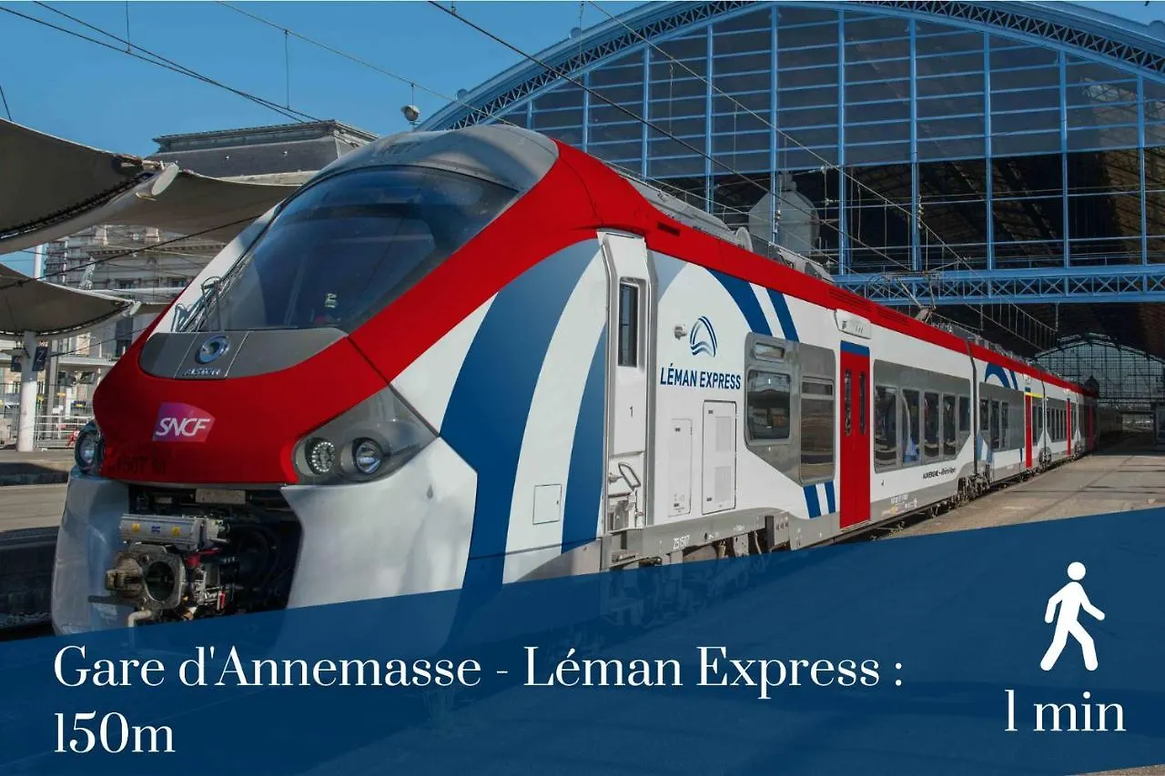 Homey Luna - New / Proche Gare Annemasse 0*,  Frankrig